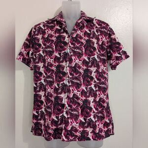 Robert Graham Dopamine Dressing Preppy Joyful Resort Floral Elevated Shirt SM